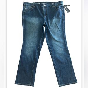 Lane Bryant Women’s 28 Simply Straight New w Tags Denim dark wash Jeans